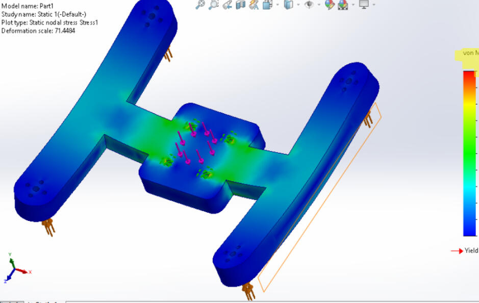 Problem: Design a drone that meets payload, weight, and flight time constraints. Tools & Methods: Model design (SOLIDWORKS), weight estimation, trade-off analysis. Outcome: Proposed an optimized configuration balancing endurance