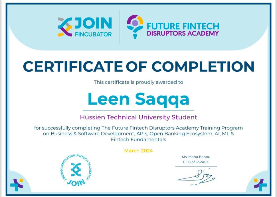 The Future Fintech Disruptors Academy Training Program from JoPACC.