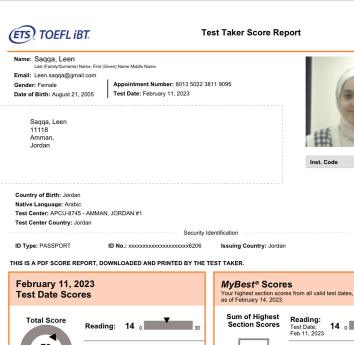 TOEFL iBT by ETS.